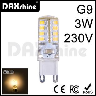 DAXSHINE 36LED G9 3W AC230V Warm White 2800-3200K 240-260lm      